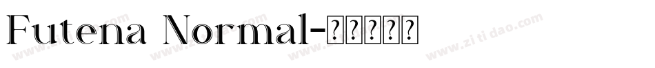 Futena Normal字体转换